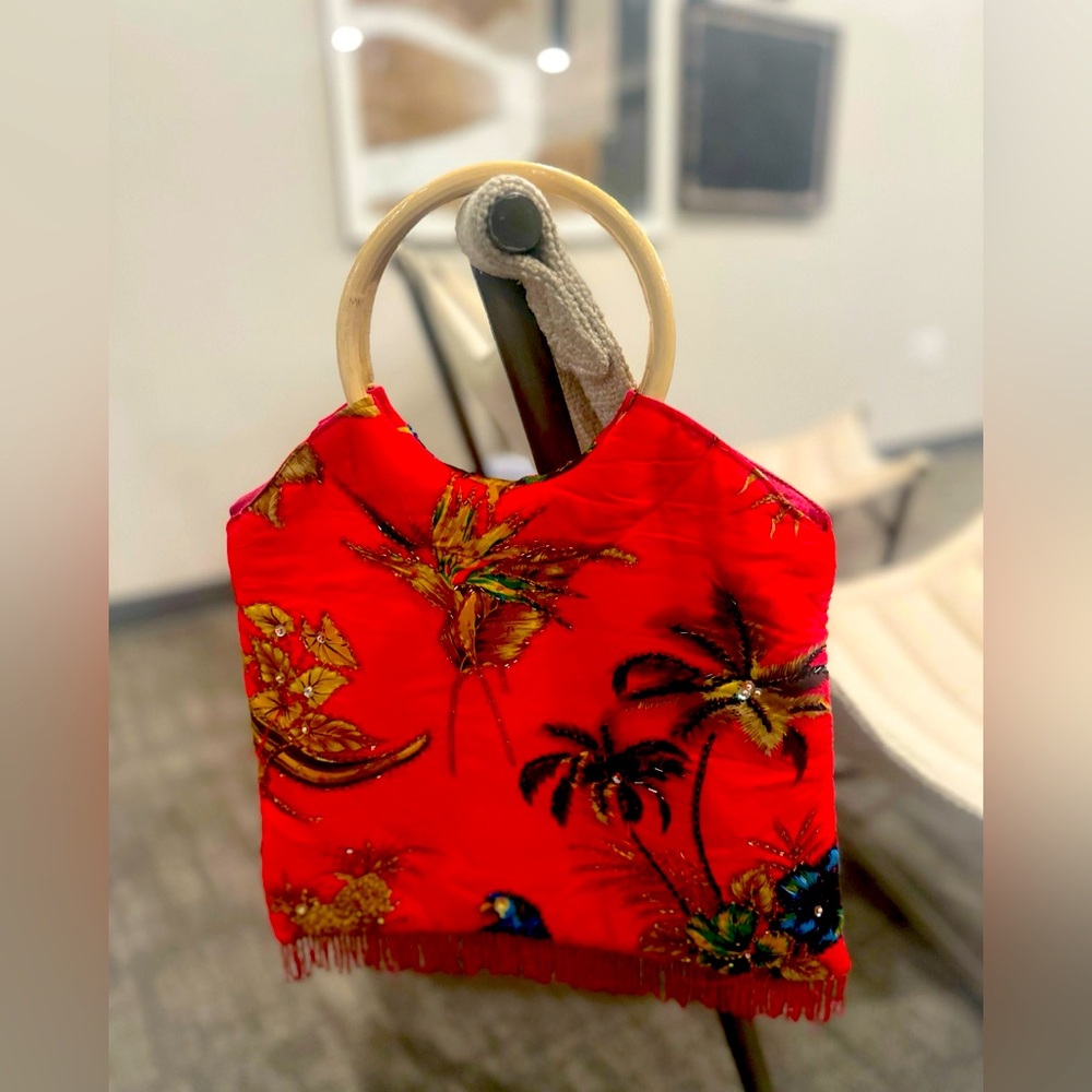 The Max Mehra Beaded  Island Purse